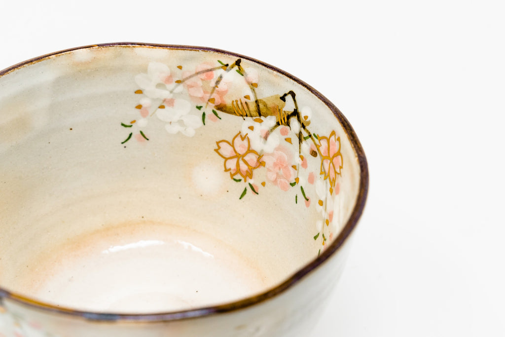 Hand-made & painted Matcha Bowl [SPRING] (Chawan) - Tiger Matcha